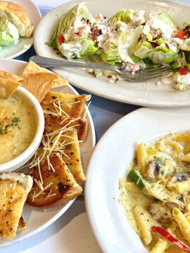 Archibald's Spinach Dip and Wedge Salad