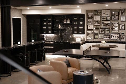 Down to Earth Projects | Park City Parade with Riverwood Interiors - bar and game room at park city home 