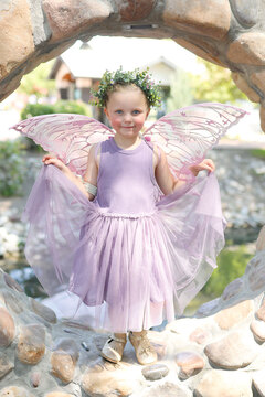 Woodland Fairy Festival  - cute fairy in rock window during the woodland fairy festival 
