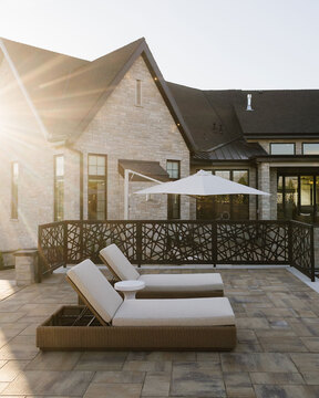 Down to Earth Projects | Utah Valley Parade at The Legacy at Meadow Ridge - backyard home exterior of utah valley parade home 