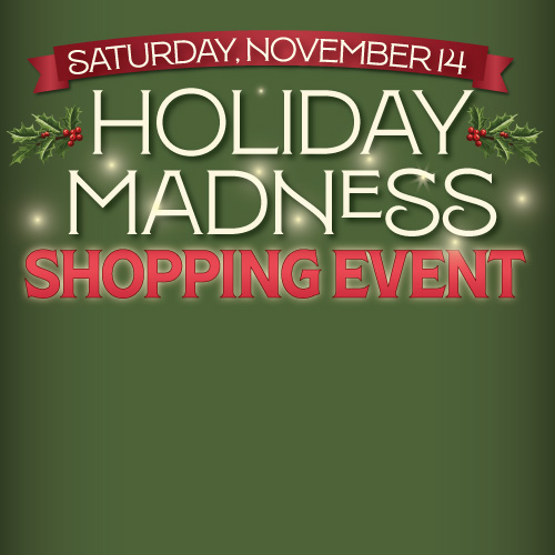 HOLIDAY MADNESS SAVINGS EVENT <br> GARDNER VILLAGE