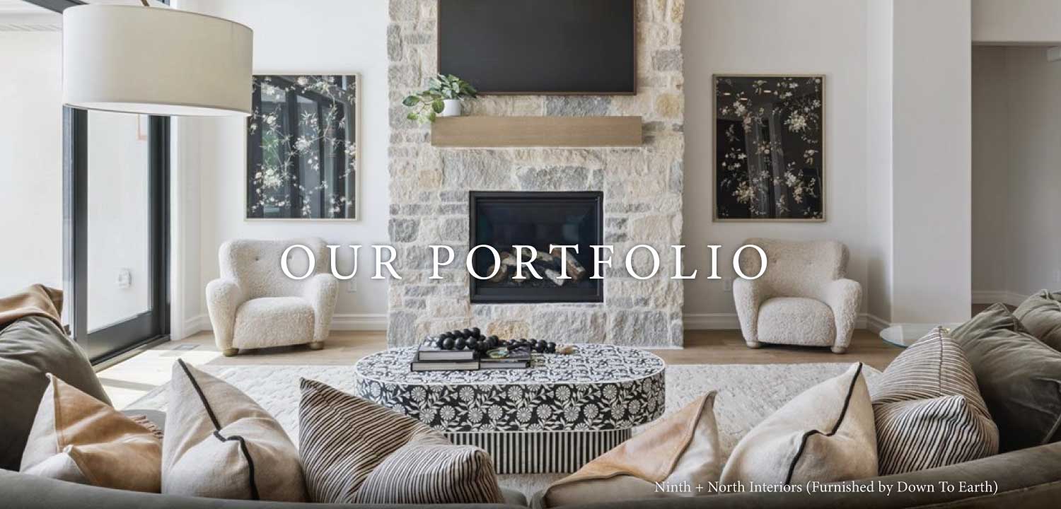 family room designed by down to earth