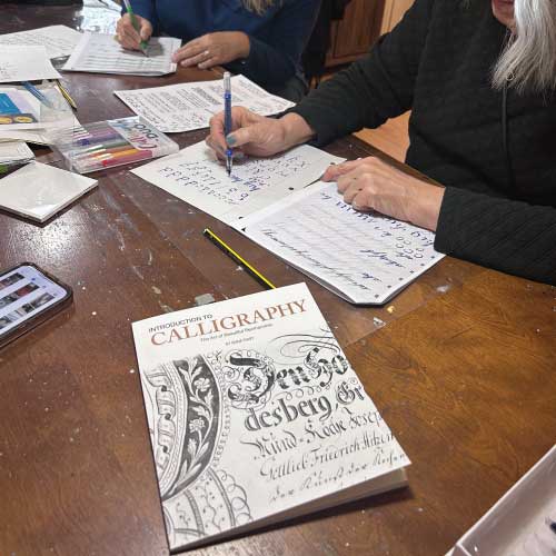 CALLIGRAPHY WORKSHOP <BR>THE ART COTTAGE