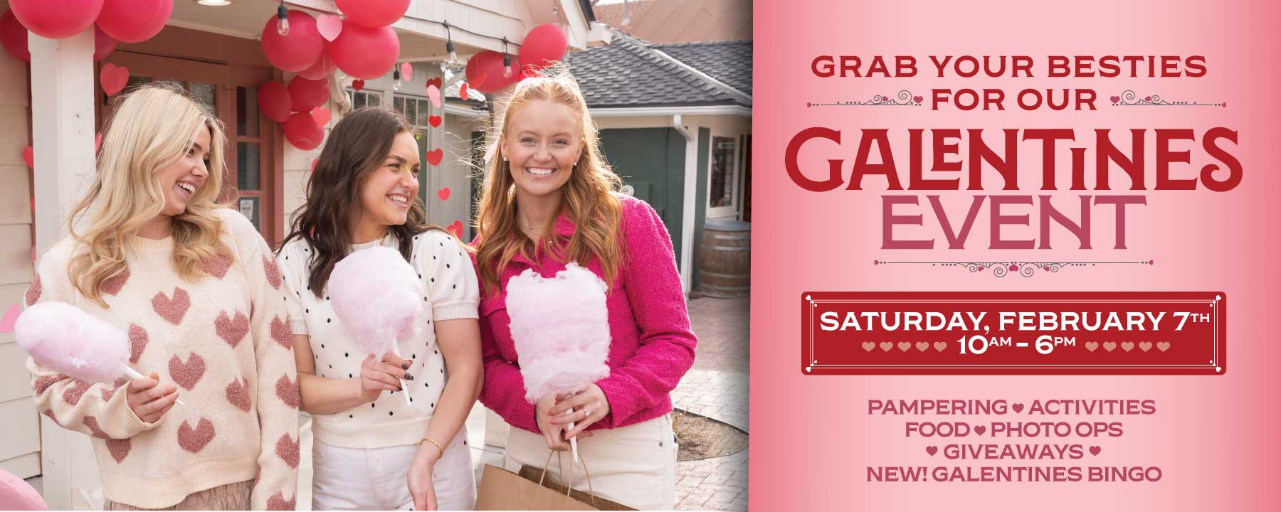 galentines at gardner village during february