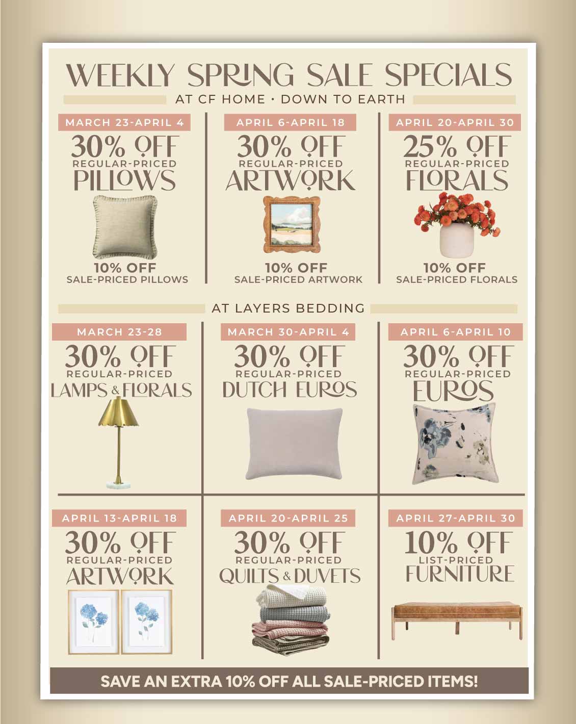 spring sale 2026 weekly specials