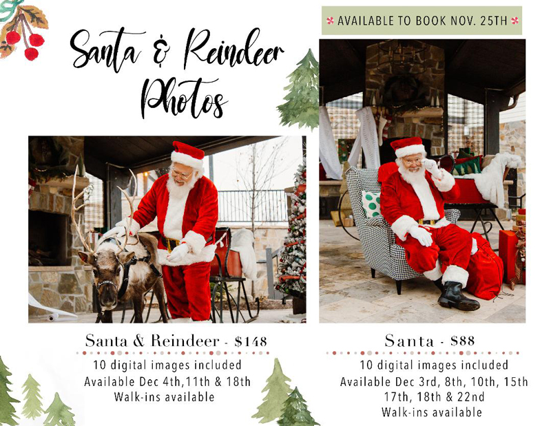 photo shoot with Santa